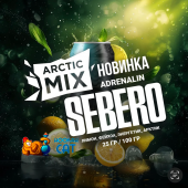 Табак Sebero Arctic Mix Adrenalin (Лимон Фейхоа Энергетик Арктик) 25г Акцизный